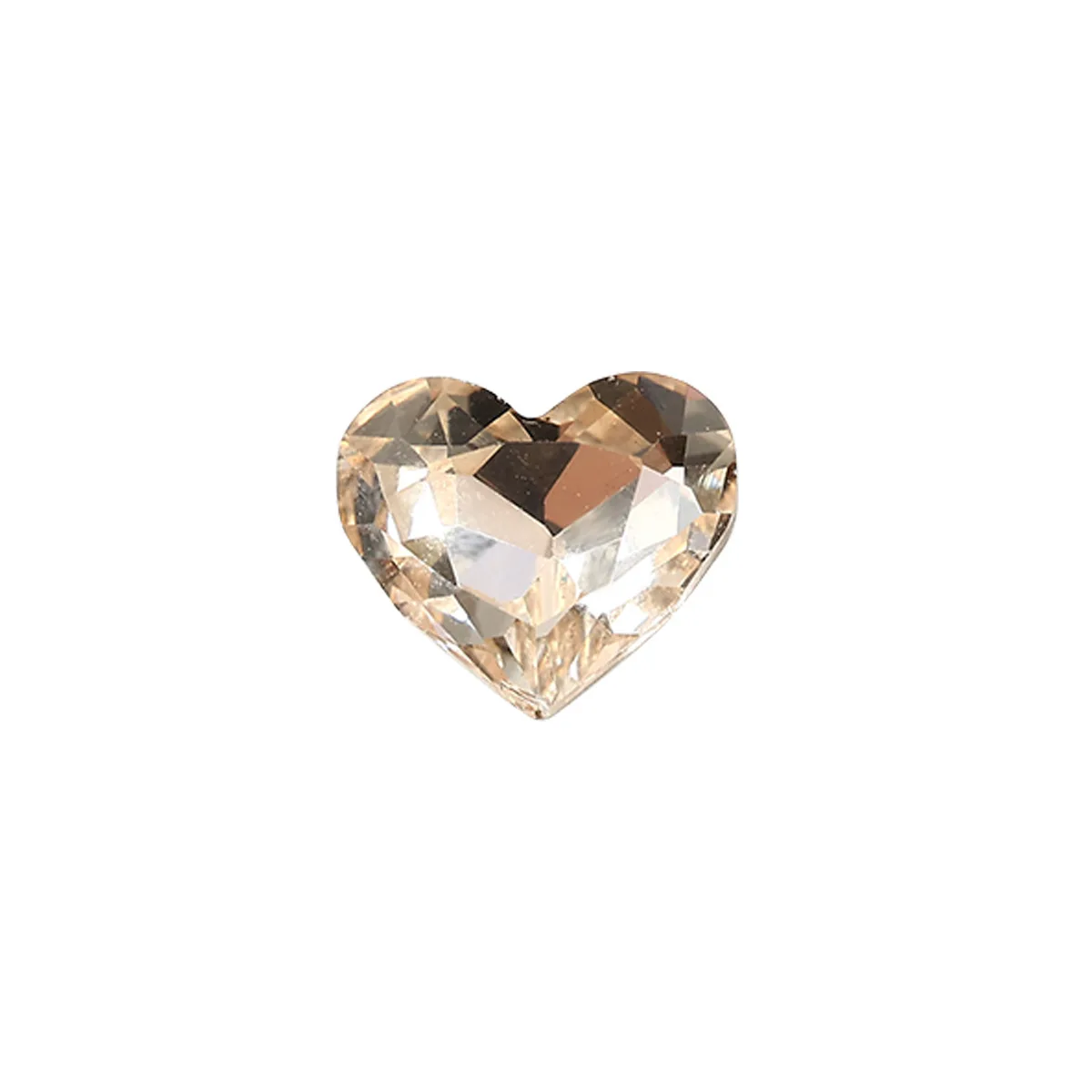 10PCS Pointed-back 3D Crystal Heart Nail Art Rhinestone Charms Accessories Parts For Nails Decoration Manicure Supplies Material