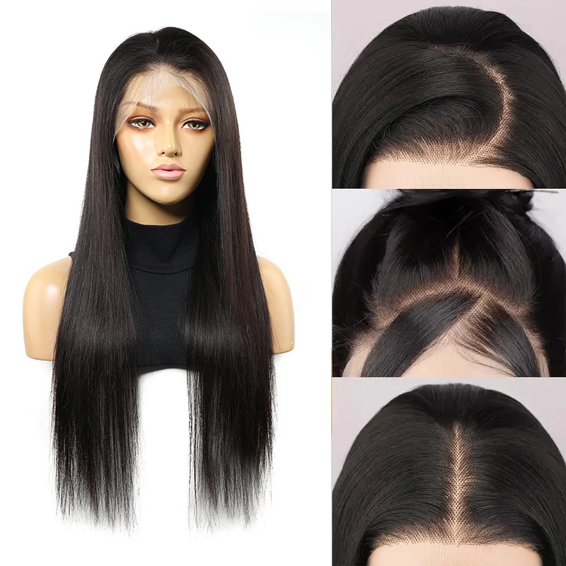 

Clearance Sale Of Black Long Straight Hair 13×6hd Lace Front Synthetic Hair, Suitable For Women'S Daily Style Hand-Woven Wigs