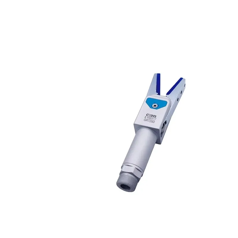 GRT20A Robot neumático cilindro de dedo mordazas de agarre con mango de extensión de dos dedos Material de boquilla abrazadera de cabeza para EOAT