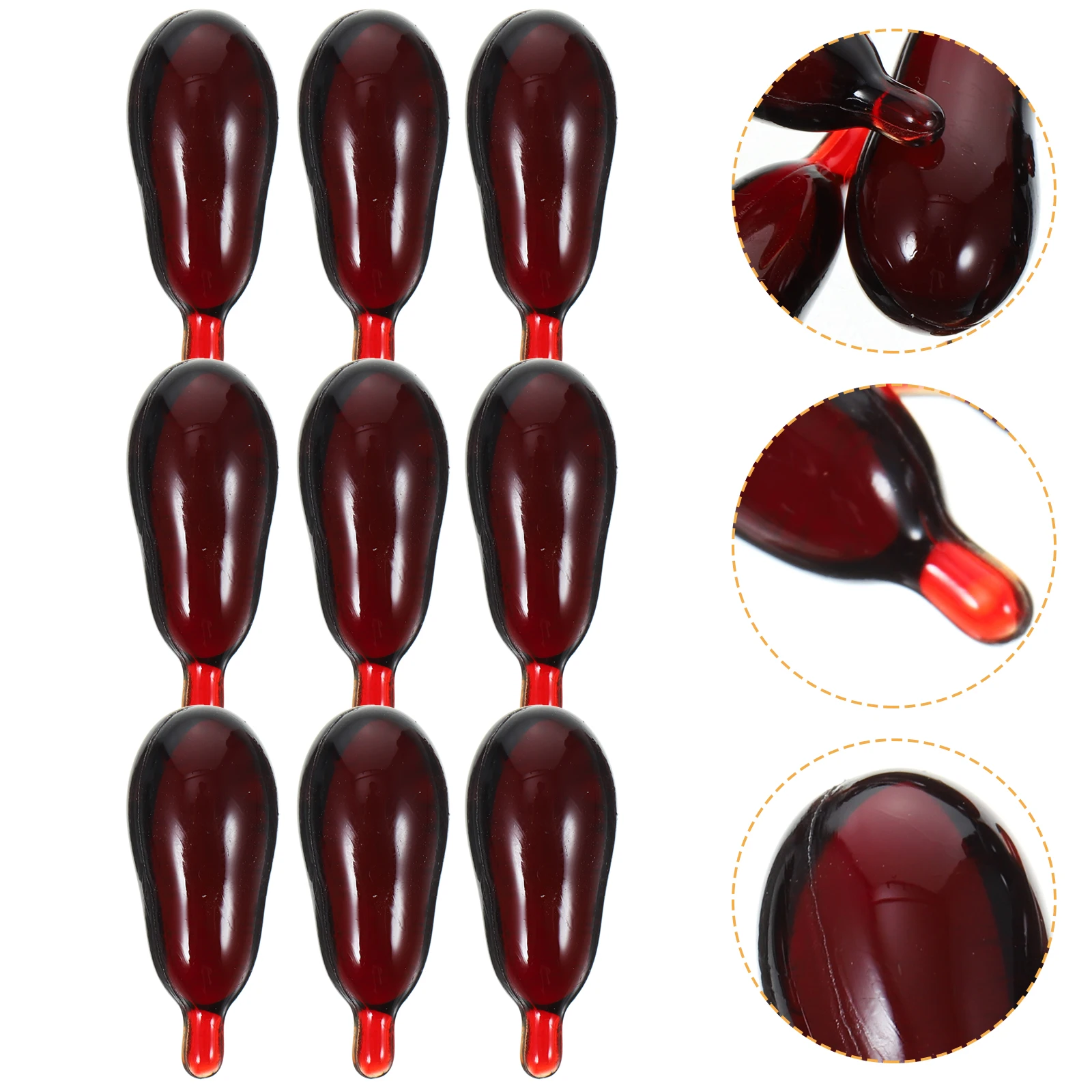 30 stuks Halloween Bloedpillen Horror Truc Speelgoed Realistische Fake Blood Capsules Scary Party Prop Vampire Cosplay Decor