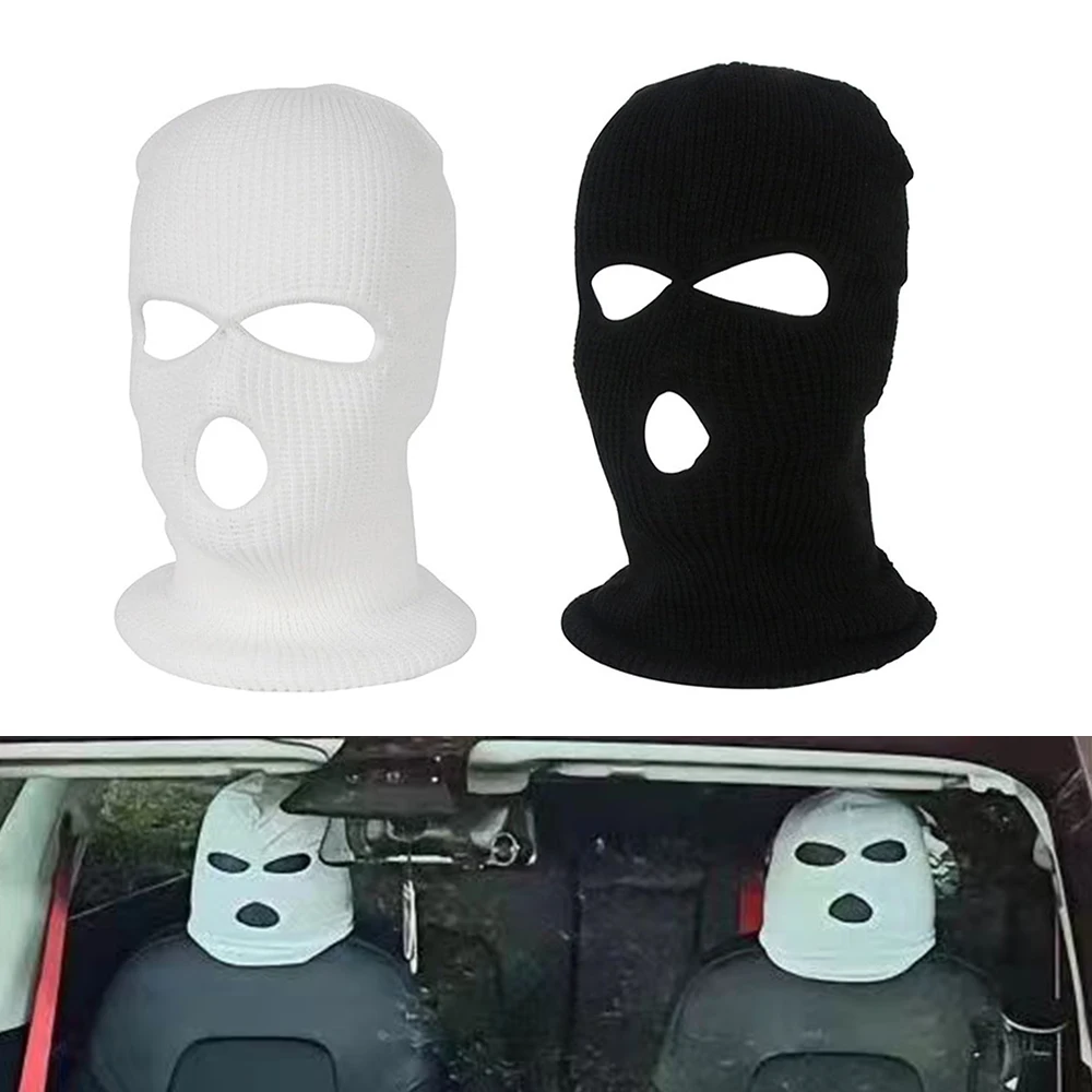 Car Seat Head Cover For Tesla Model Y Model 3 Personalized Sentry Mode Hat Halloween Funny Decoration Universal Car Accessories