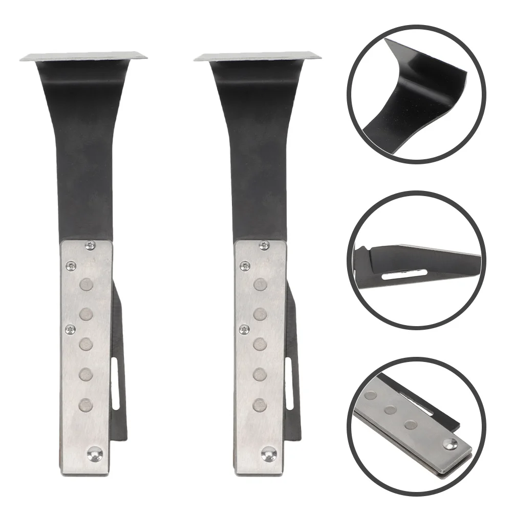 

2pcs Tree Bark Scraper Polished Metal Smooth Edges For Gardening Woodworking Debarking Hand Tool Log Peeler Bonsai Stripper