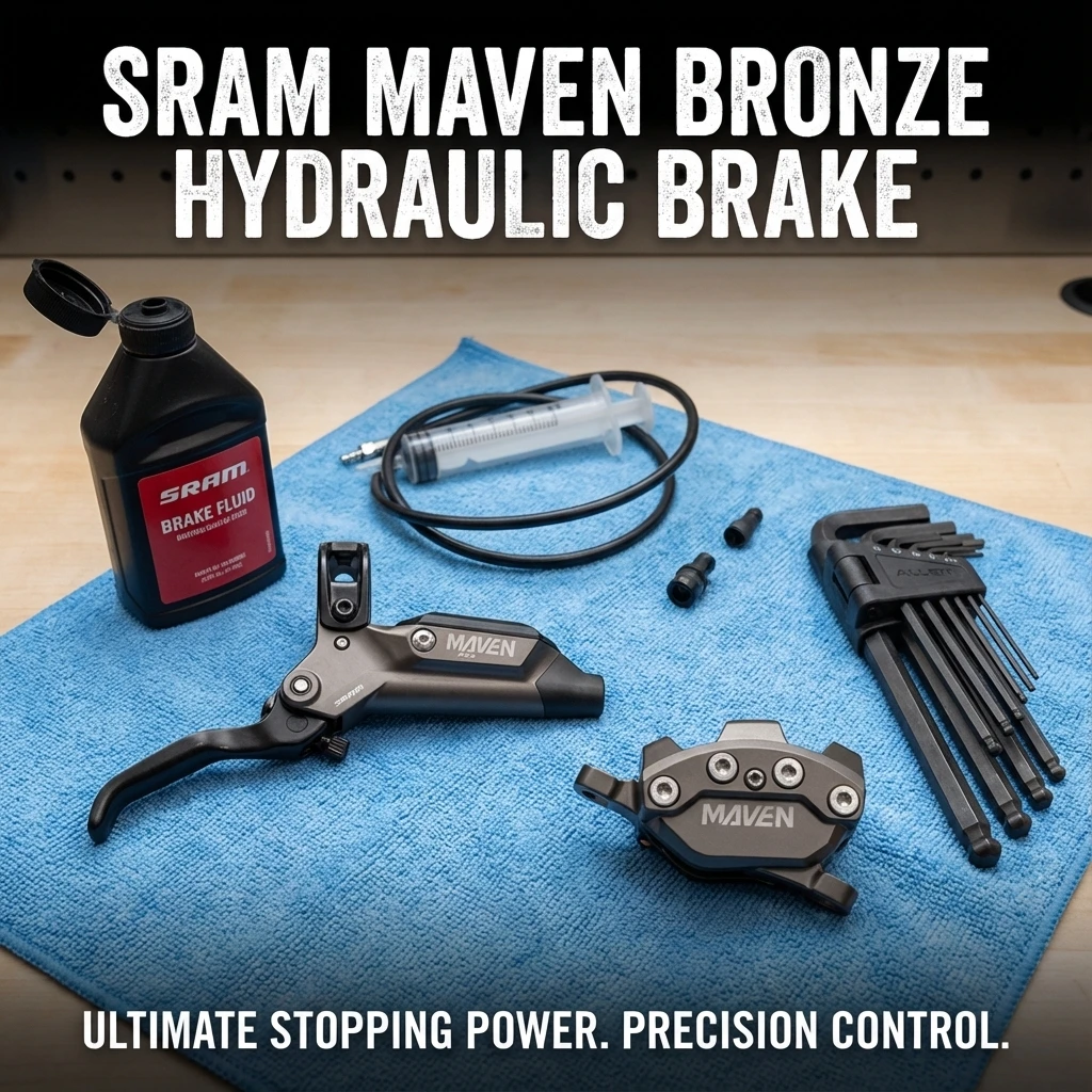 

SRAM Maven Bronze Hydraulic Brake with 18/19.5mm Pistons | Swinglink for Pro-Level Lever Feel