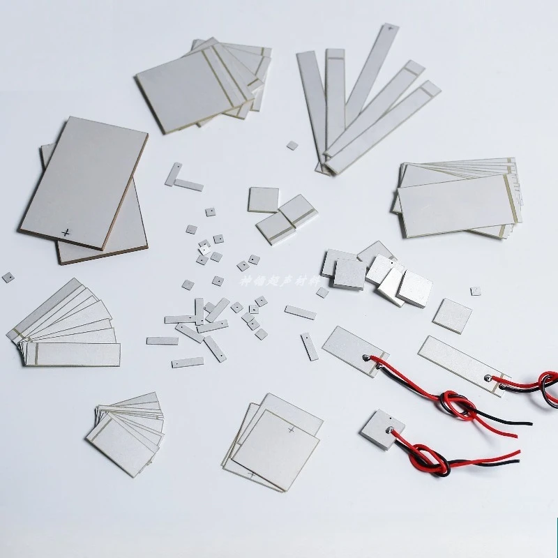PZT5 piezoelectric ceramic sheet, square ultrasonic sensor sheet, vibration wafer sheet, multi-frequency element