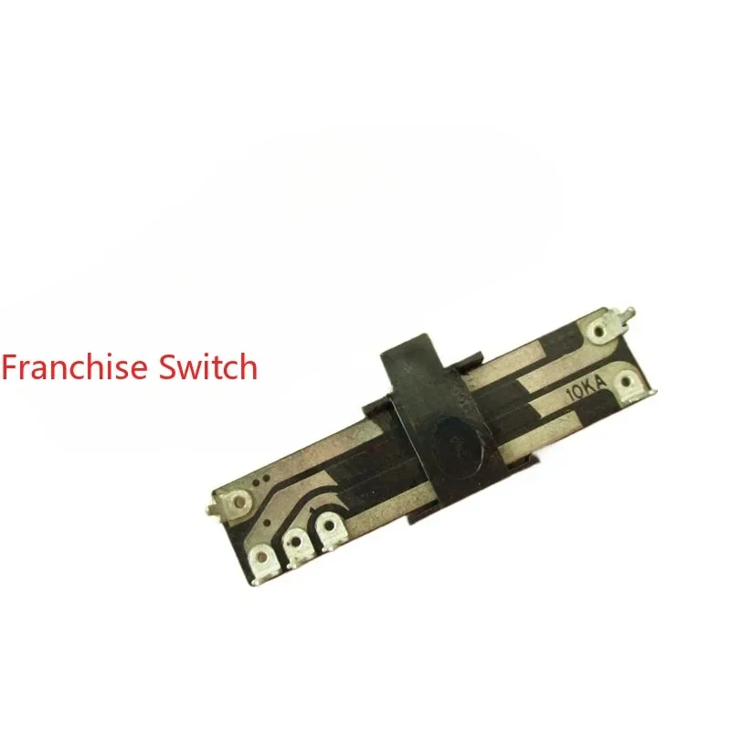 50PCS Gesamtlänge 40MM Schafthöhe 4MM 10K A10K In-line Horizontale Dual Direkt Schiebepotentiometer,