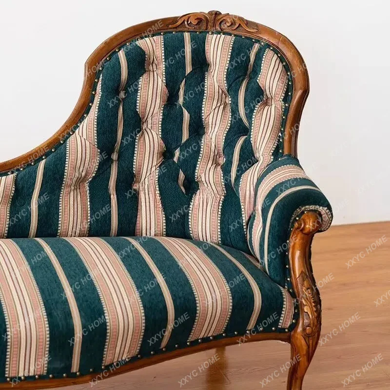 country tiger chair single sofa living room bedroom fabric