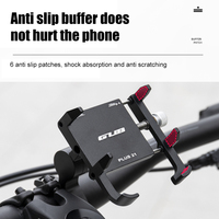 GUB PLUS 21 Mobile Phone Stand Aluminum Alloy Cell Phone Mount Holder Rotatable Adjustable Anti-slip for 22.2-31.8mm Handlebar