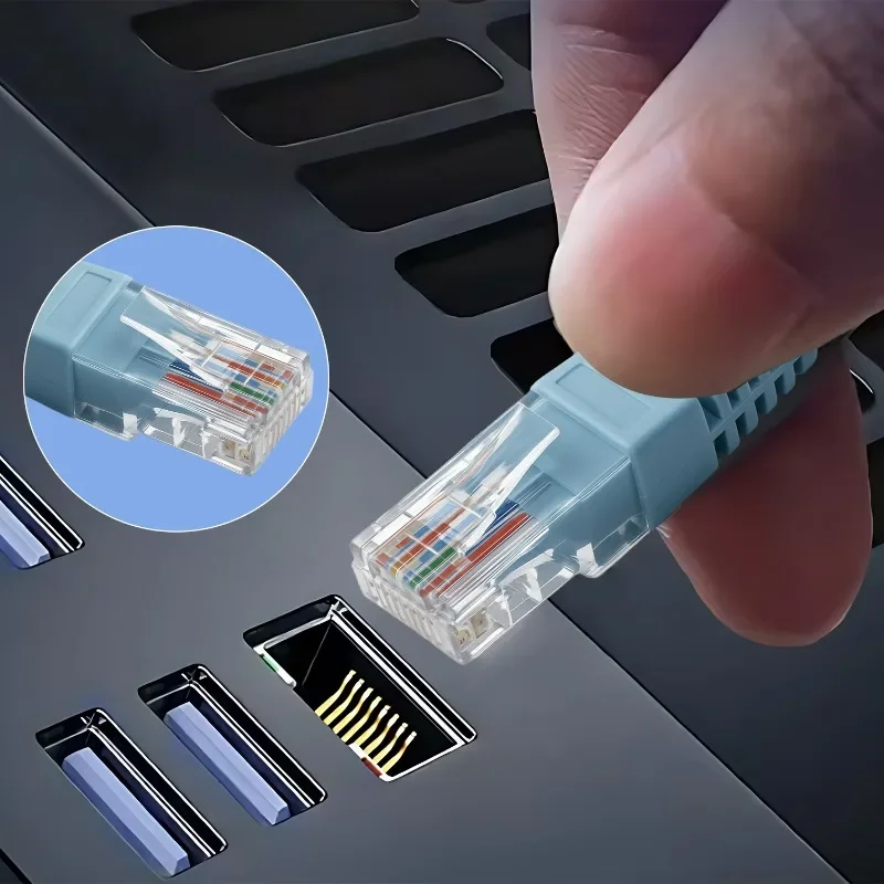 USB RJ45 وحدة التحكم كابل شبكة التصحيح مهايئ مسلسل لجهاز التوجيه التبديل AP جدار الحماية تكوين رقاقة فوز لينكس 1 متر 3 متر 5 متر