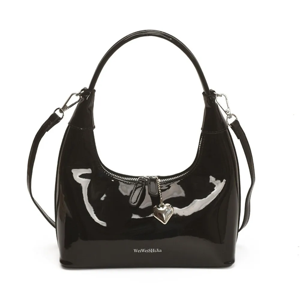 

Корейская сумка через плечо из искусственной кожи, сумка для пельменей из искусственной кожи, корейская сумка для подмышек, однотонная женская сумка на плечо большой вместительности