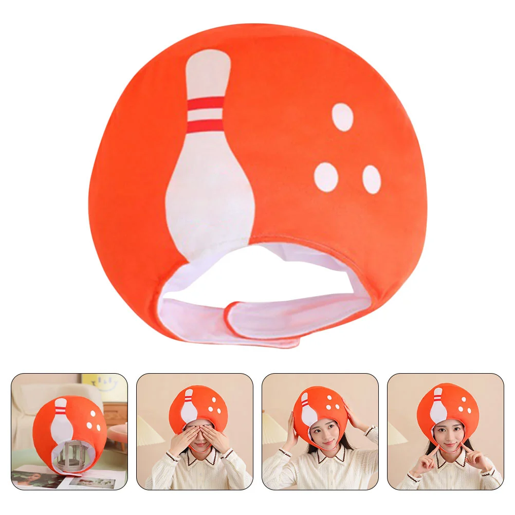 

1pcs Bowling Ball Headgear Funny Cartoon Hat For Photo Props Performance Party Favor Supplies Adult Costume Carnival