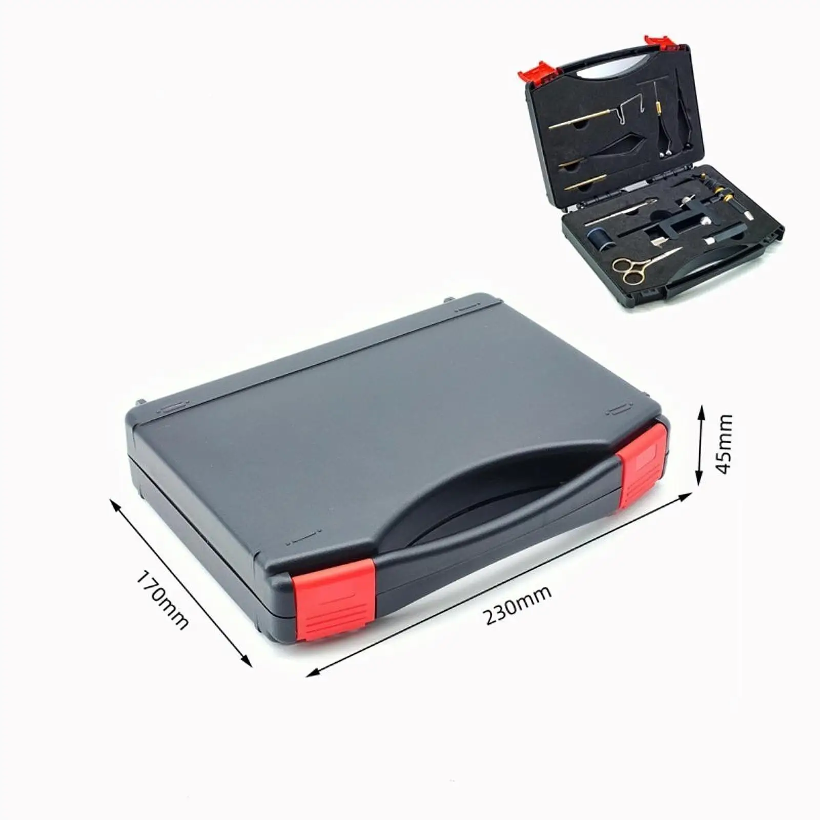 

Fly Tying Tool Kit with Case, Travel, Lightweight Compact Outdoor Sturdy Portable for Beginners,