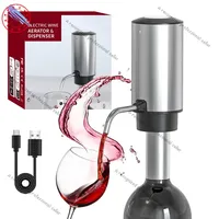 4 in1Electric Wine Opener  Decanter and Aerator Set With Electric  Stainless Steel Rechargeable  Bottle Opener for Wine Lovers