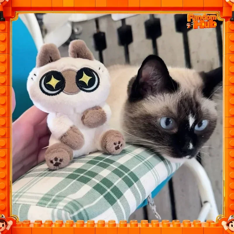 

Подлинная плюшевая подвеска Azuki Siamese Cat 10 см — кукла-кошка Azukisan Crying & Looking Styles, очаровательная сумочка и милая подарочная игрушка