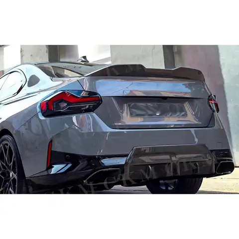Real Carbon Fiber Rear Bumper Lip Bodykit for BMW 2 Series G42 M235i M240i Coupe 2022 + Rear Bumper Diffuser Chin Guard m235i reviews - #10