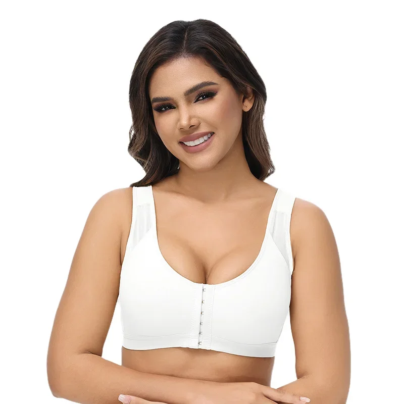 

Women's Yoga Sports Bra No-Pad High Impact Workout Top Anti-Shock & Side Support Seamless Body Shaping Tank Top Corset Brassiere