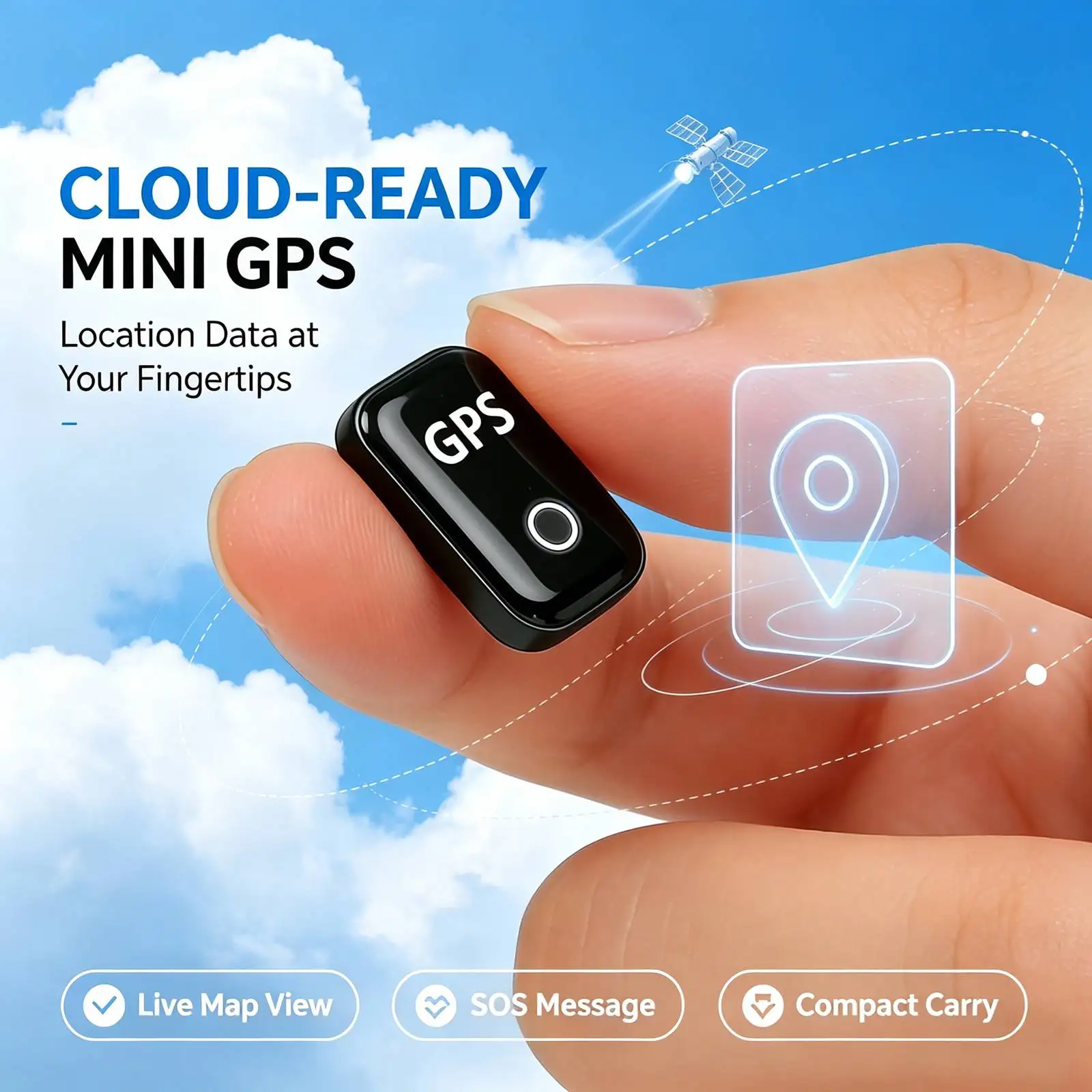 Y15 Mini GPS Tracker, Hidden Real‑Time GPS Locator with Geo‑Fence Alert, Long Standby Battery, Magnetic Discreet Tracking Device, Anti‑Theft GPS Tracker for Vehicles Car Motorcycle Truck Assets Monitoring