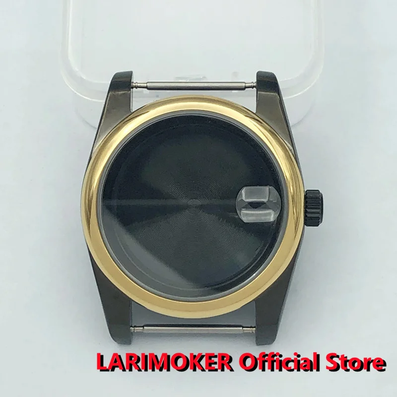 

LARIMOKER 36mm/39mm PVD Black Case Sapphire Glass fit NH35 NH36 PT5000 ETA 2836 2824 Miyota 8215 DG2813 DG2813 3804 Movement