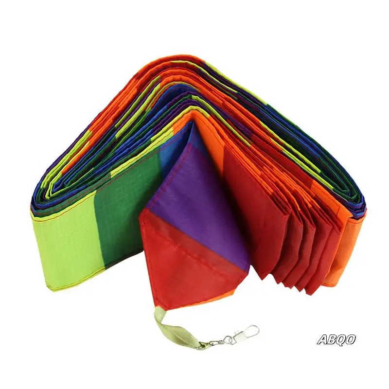 

5X Super Nylon Stunt Kite Tail Rainbow Line Kite Accessory Kids Toy