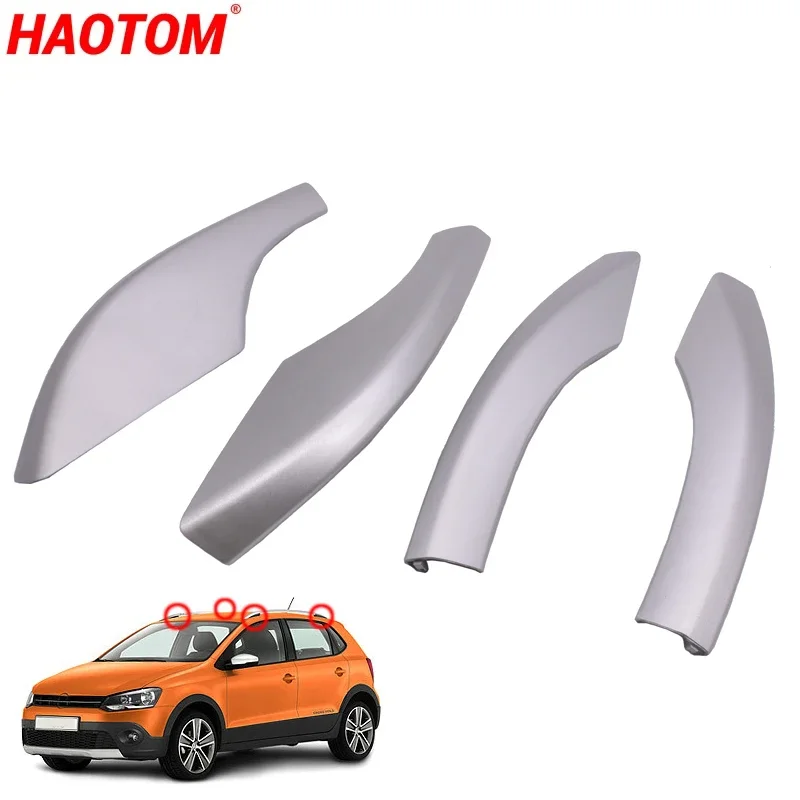 Крышка багажника на крышу для VW CROSS POLO 2007 2008 2009 2010 2011, передняя, задняя, левая, правая крыша, багажная планка, направляющая,