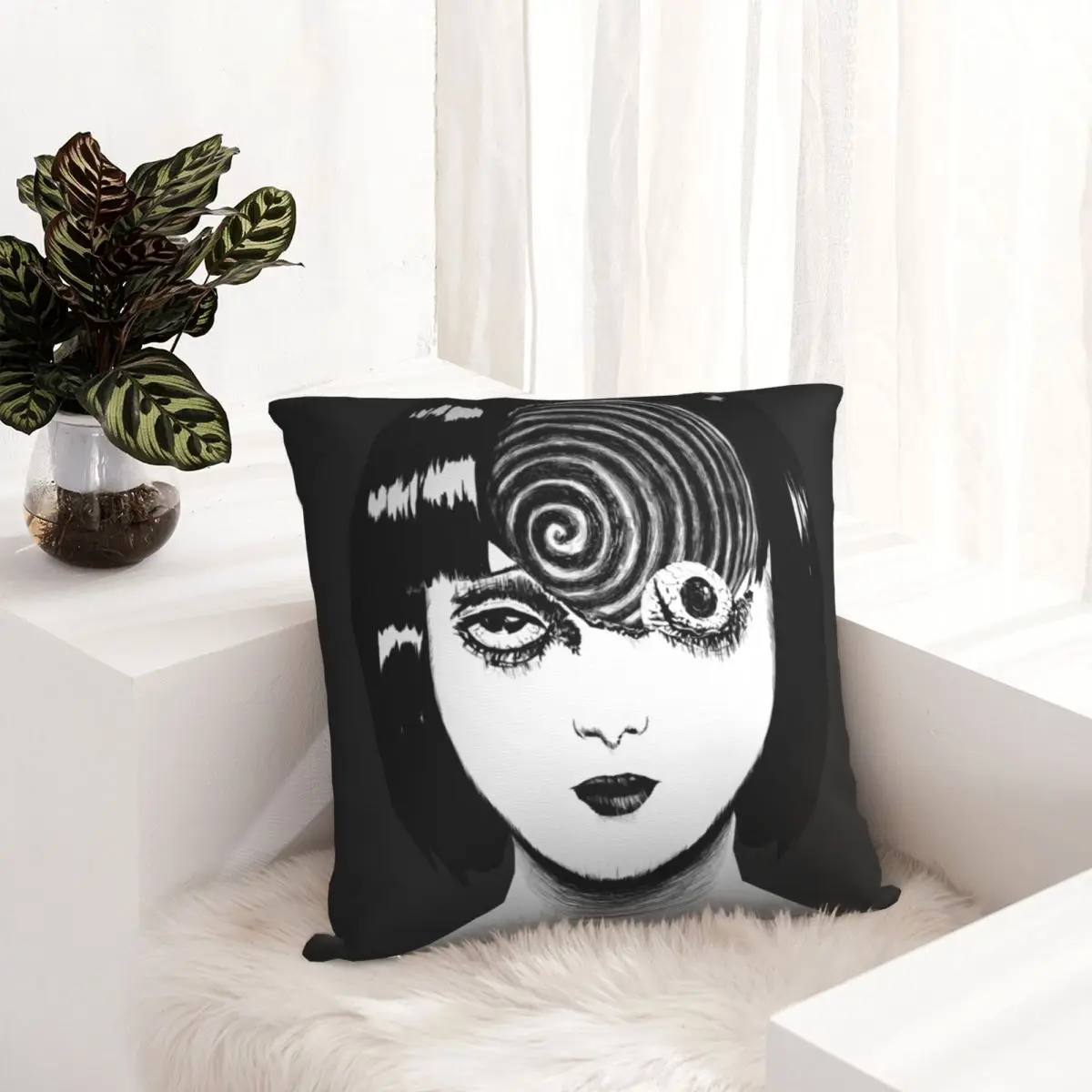 The Horrifying Uzumaki - Azami Kurotani pillowcase printed cushion cover sofa waist pillow pillow cover