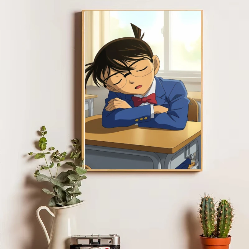 Detective Conan Shinichi Kudo Anime Oil Painting By Numbers Modern Wall Decor for Living Room Bedroom Perfect Gift Unframed
