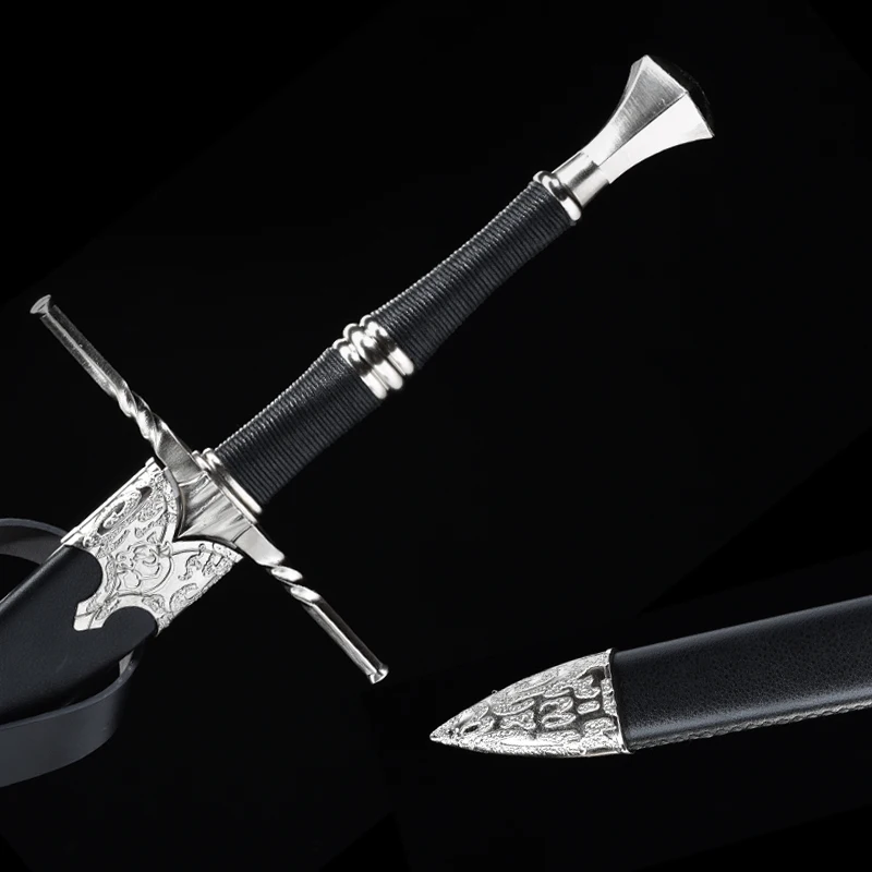 Geralt of Rivia Steel Sword,Movie Cos Props Sword, Decoration Sword,Ornament, Present,Two Options