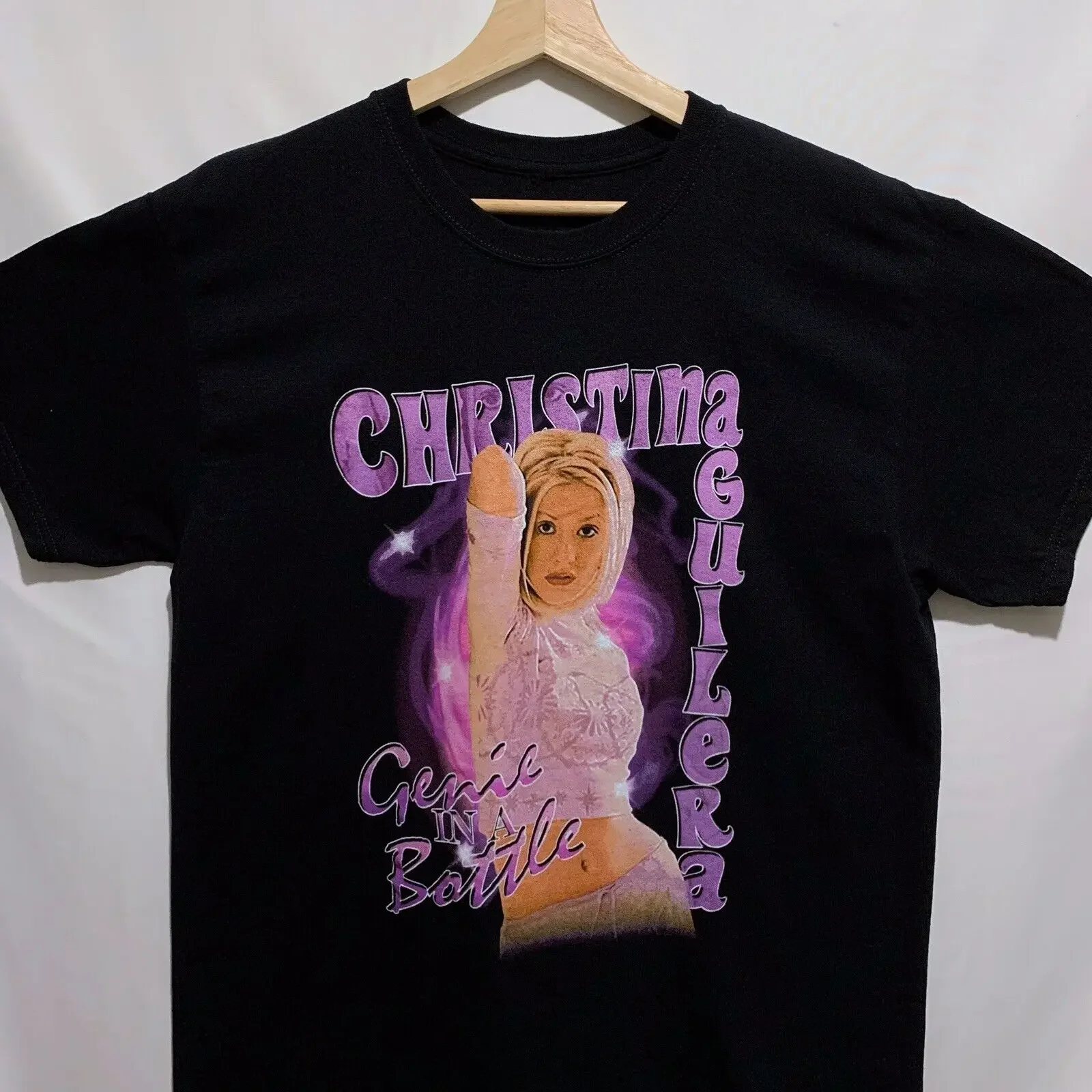 Christina Aguilera Genie In A Bottle T Shirt Size Large Black