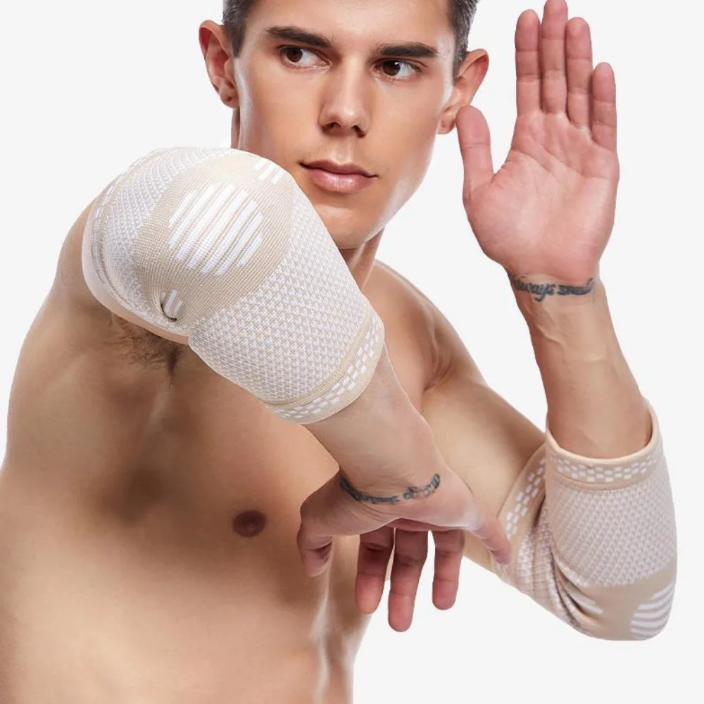 

Hot Sale Reduce Pain Elbow Brace Sleeve Practical Compression Arm Sleeve Protection Comfortable Elbow Brace Sports Gym