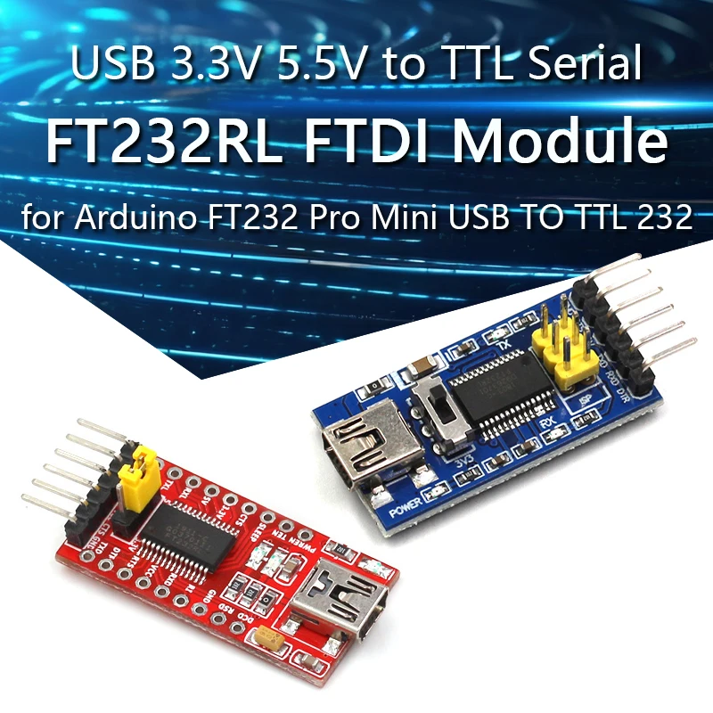 FT232RL FTDI USB 3.3V 5.5V to TTL Serial Adapter Module for Arduino FT232 Pro Mini USB TO TTL 232