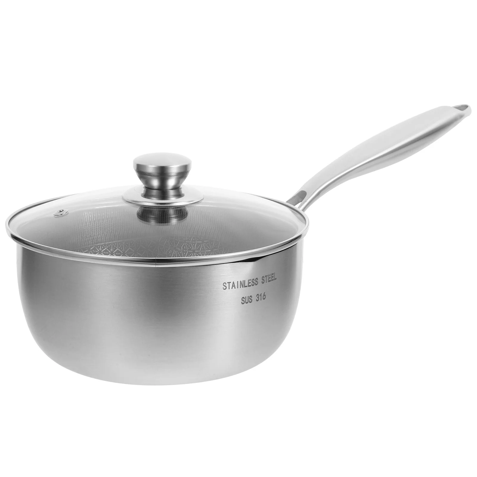 

Honeycomb Non-stick Pan 20cm Stainless Steel Small Cooking Pots Thick Bottom Sauce Pan Soup Pot Kitchen Utensils Multifunctional