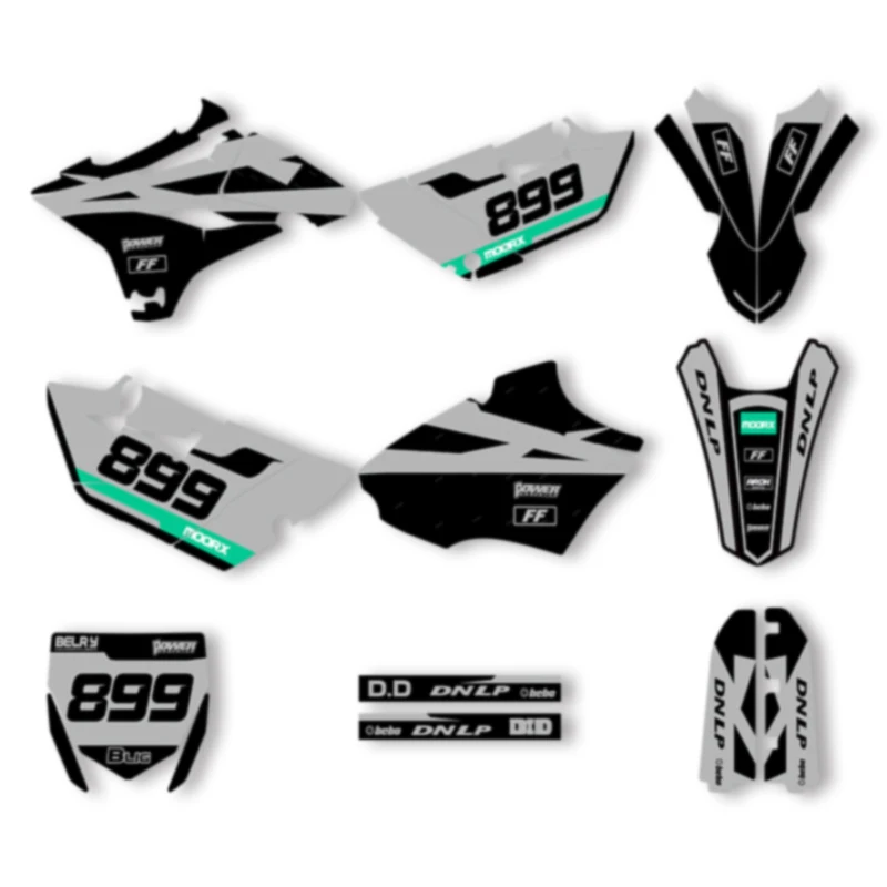 

DSMTECH Motorcycle Sticker Decal Custom Graphics Full Background For YAMAHA YZ85 YZ 85 2015 2016 2017 2018 2019-21 YZ-85 001