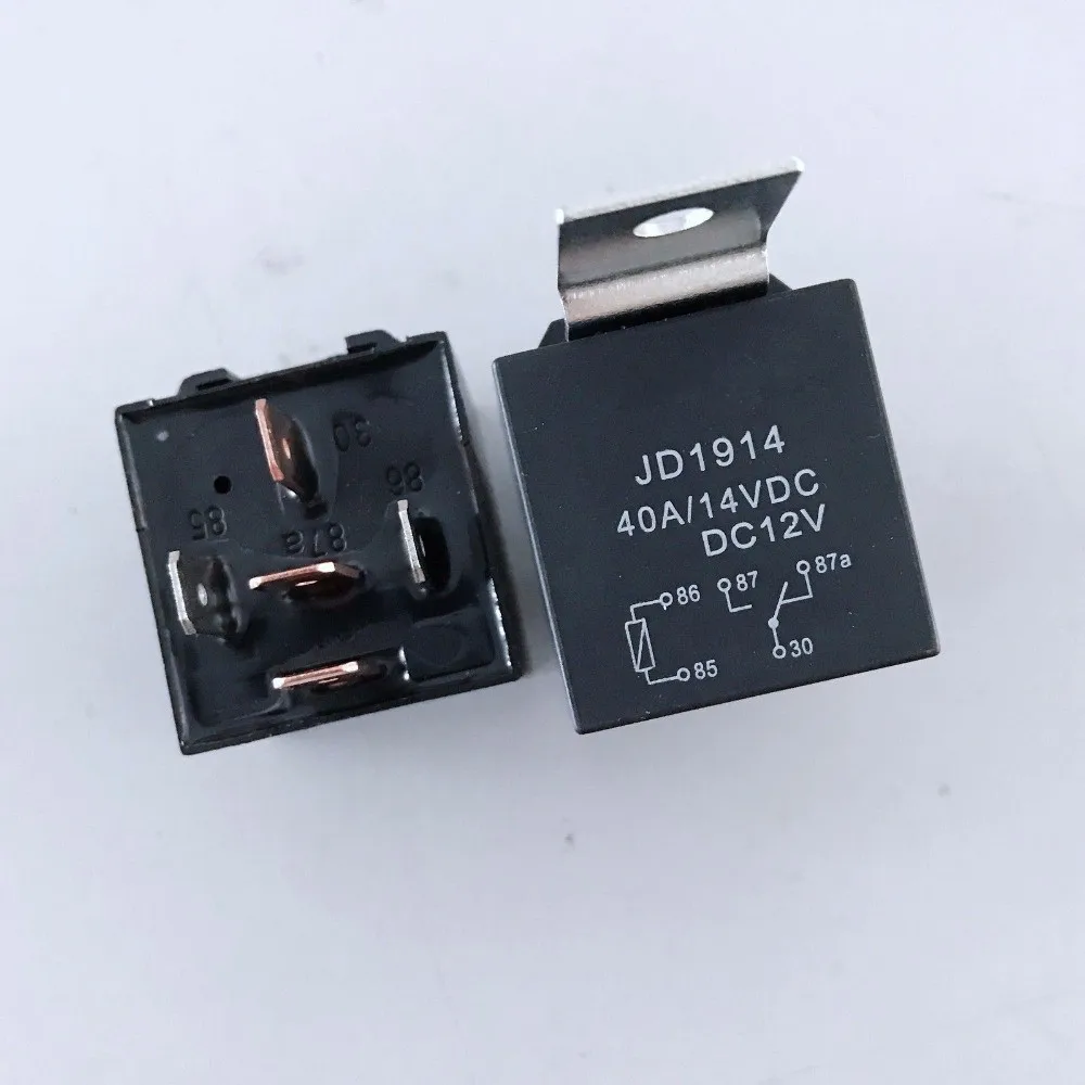 10pcs Auto Car Relay DC 12/24 Volts 40A 1NO+1NC SPDT 5 Pin