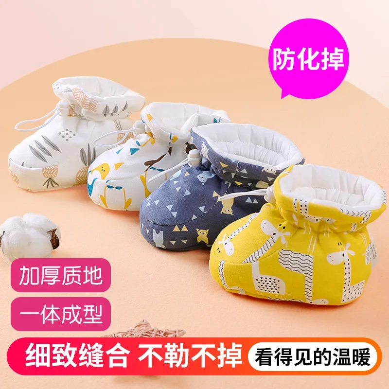 

Newborn baby shoes winter baby warm shoe covers foot protection covers thick cotton walking boy accessories zapatos de bebe niña