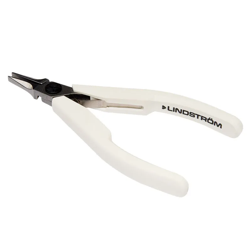 Lindstrom Supreme Series 7490 Flat Nose Pliers 20mm Smooth Jaws ESD Safe Return Spring 42-46 HRC Jewelry Tool
