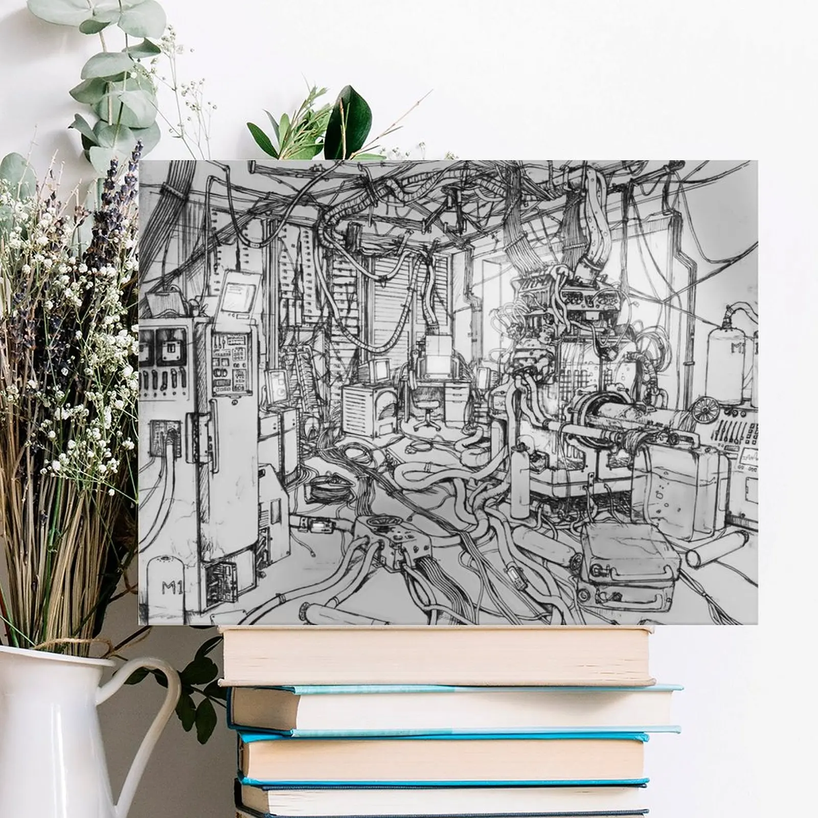 

Serial Experiments Lain Bedroom Canvas Painting Poster Retro Garage Designing Customize Printing Framed Wall Paintings