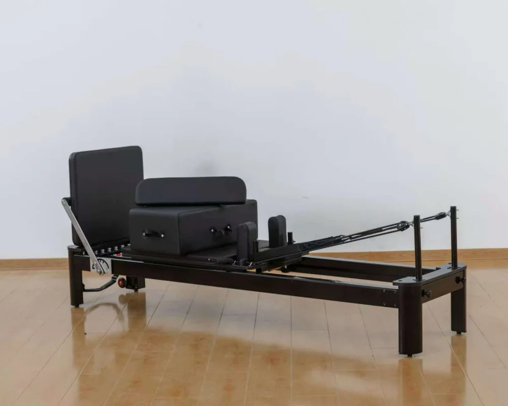 

LUMINE White Black Gym Equipment Industrial Grade Springs Aluminum Pilates Reformer Consistent Tension Reliable Performance