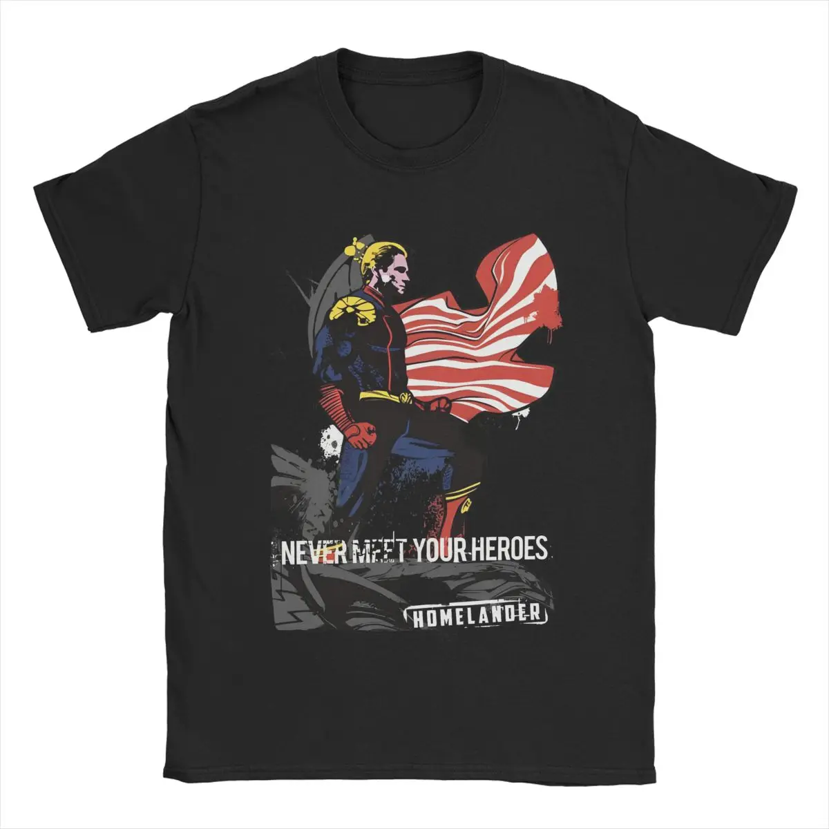 Men Women Homelander The Boys Graphic Printed Tee Shirt Apparel Vintage Cotton T Shirt Tee Clothing Graphic Printing