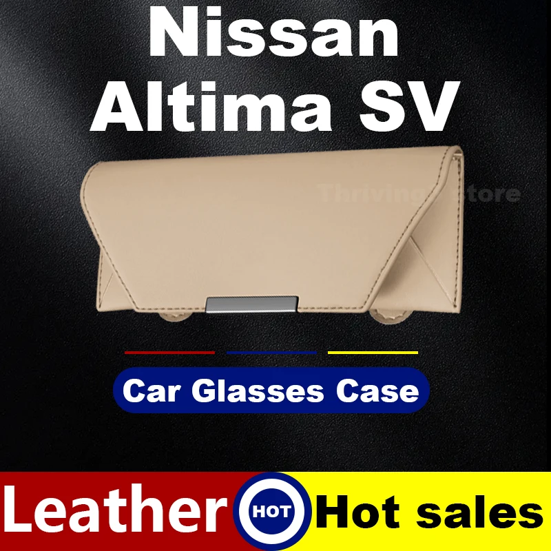 

Leather Car Glasses Case For Nissan Altima SV Armada 2025 New Style Premium Auto Glasses Frame Nissan Altima Accessories