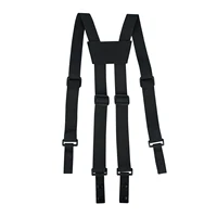 KUNN Tirantes tácticos Arnés de cinturón de servicio policial para hombres, Tirantes de cinturón de herramientas ajustables de 1,5 pulgadas con 4 accesorios de bucle