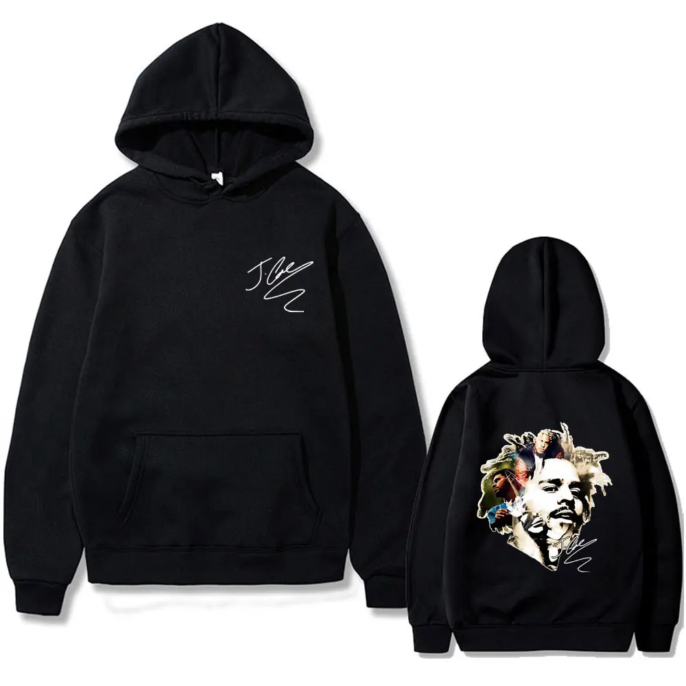 

Hot Rapper J Cole Face Graphic Hoodie The Fall Off Album Print Sweatshirt Men Women Hip Hop Fashion Oversized Pullover Hoodies