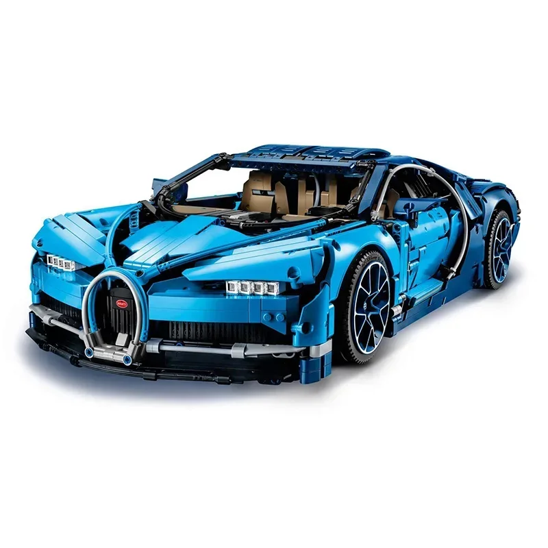 Blocs de construction de voiture de course de sport bleu, 3599 pièces, modèle en brique, jouet pour adultes, cadeau d'anniversaire et de noël, Compatible avec l'ensemble 42083