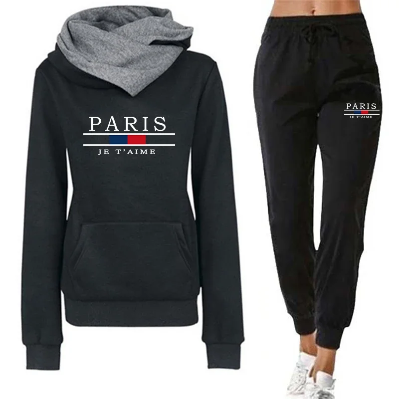 

Женский спортивный костюм, хит продаж, повседневные толстовки с капюшоном, костюмы, осень-зима, толстовки для бега, комплект из 2 предметов, модная женская одежда, спортивная одежда