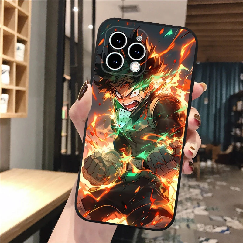 Deku Izuku Midoriya Anime My Hero Academia Phone Case For iphone 16 15 14 Pro Max 16 15 14 13 12 Pro 15Plus iphone 11