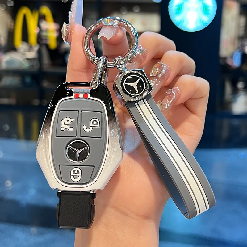 

Key Case Cover 2/3Button Shell Fob for Mercedes Benz W204 W463 W176 W251 W205 A200 A260 A C R G Class GLA CLA GLK GLC CLS