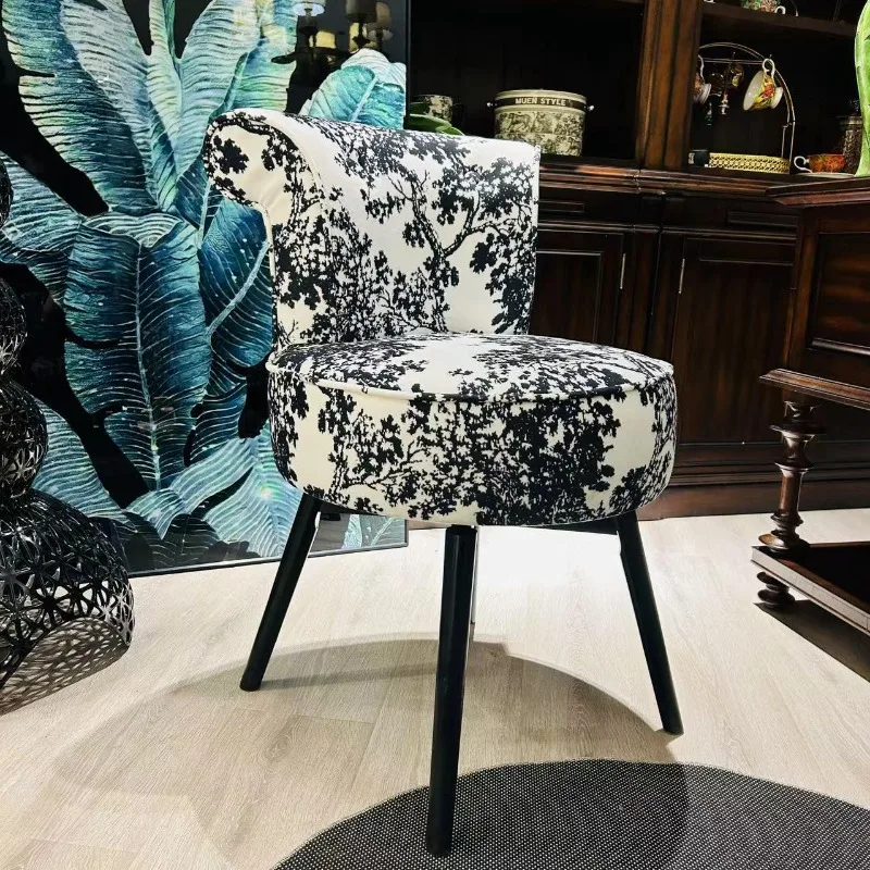 

Makeup chair medieval dining chair household retro dining table chair French bedroom dresser backrest stool