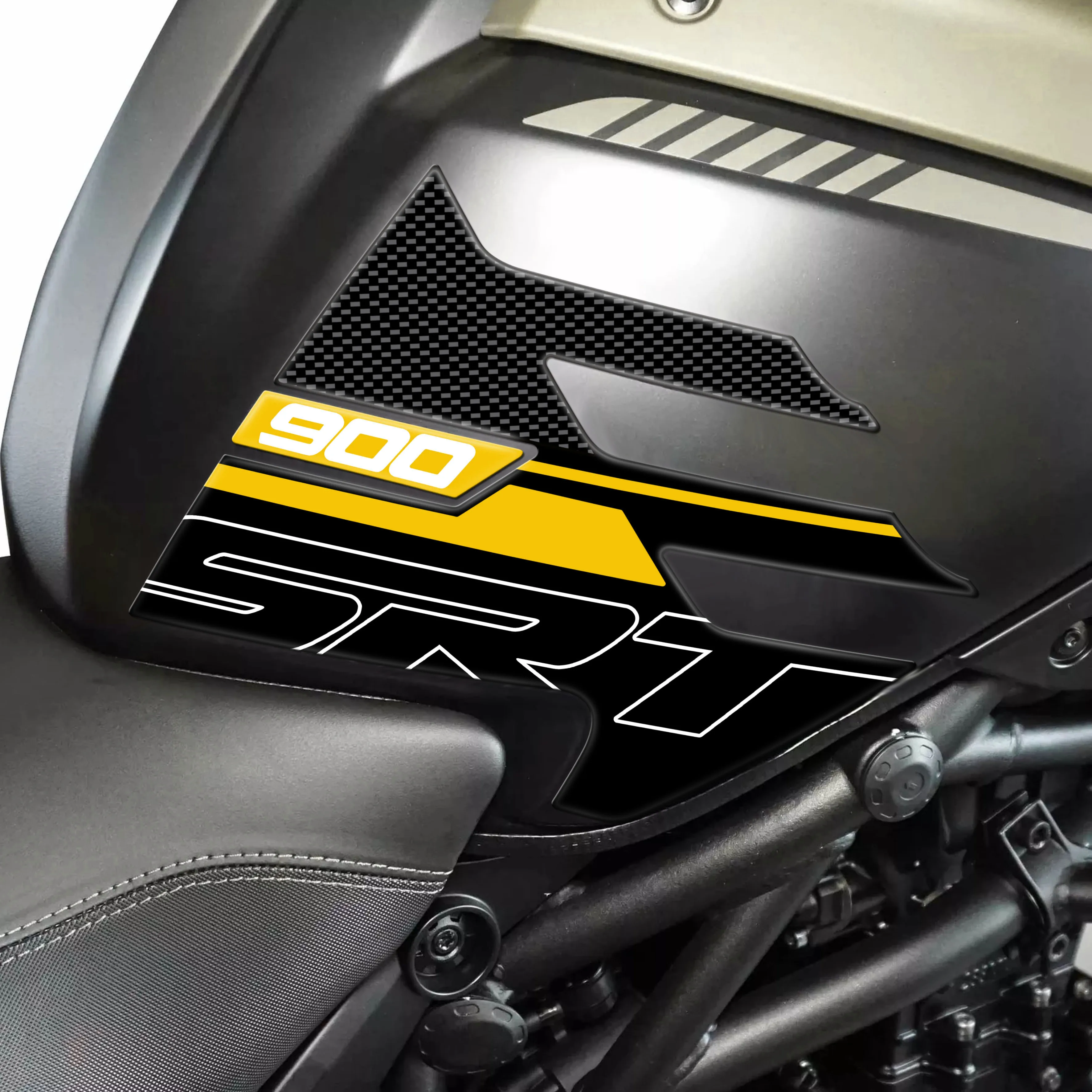สำหรับ QJ มอเตอร์ SRT 900 S 3D สติกเกอร์เรซิ่นรถจักรยานยนต์ถังน้ำมันเชื้อเพลิงแผ่นรองตัวป้องกันสติกเกอร์กันน้ำป้องกันรอยขีดข่วน