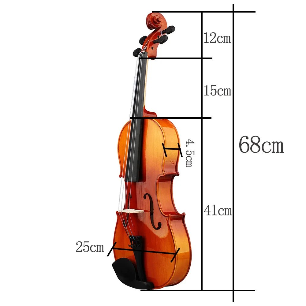 Aston Villa Tiger Pattern Solid Wood Viola Student Practice Playing Natural Color Spruce Violin Wholesale