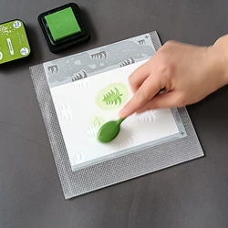 Sticky Mat Easy Blending Grip Mat Multi-Use Non-Slip For Stamping Positioning Tool Tape-free Stencil Ink Blending Pad