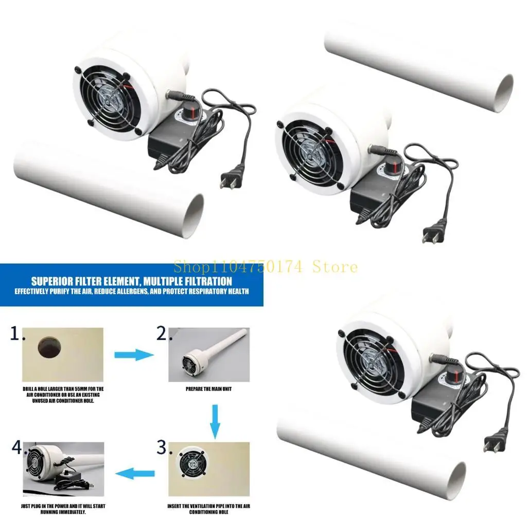 

Air Purifying Ventilation Fan With Carbon Filter For Basement Bedroom Use top sale