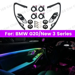 11 Colors Ambient Light For BMW G20 New 3 Series Car LED Speaker Cover Midrange Tweeter HiFi Music Stereo Horn Decorate Refit